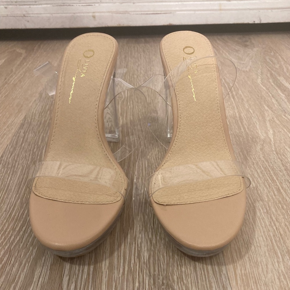 Clear heels
